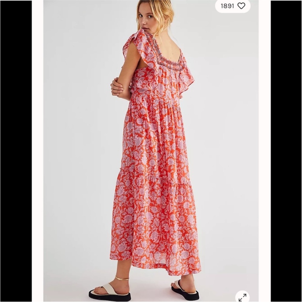 Free People Bonita Printed Midi Dress - Picture 2 of 10